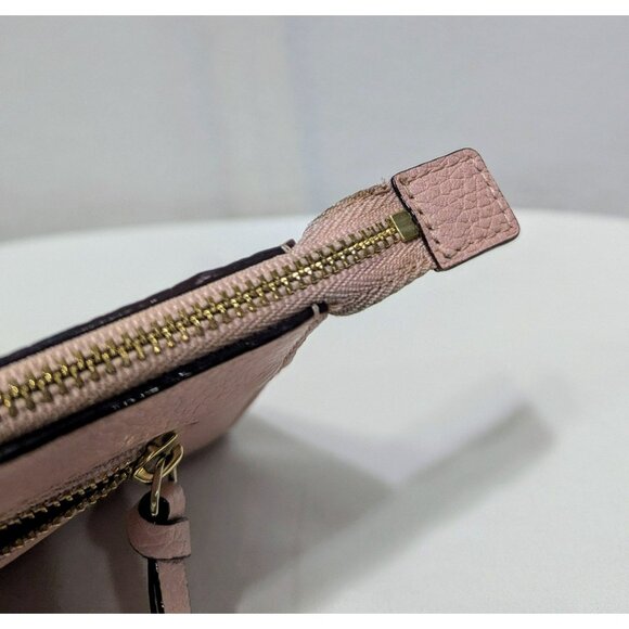 Kate Spade Jackson Street Lancey Wallet Wristlet Pebbled Leather Pink pwru5689 - Picture 11 of 12